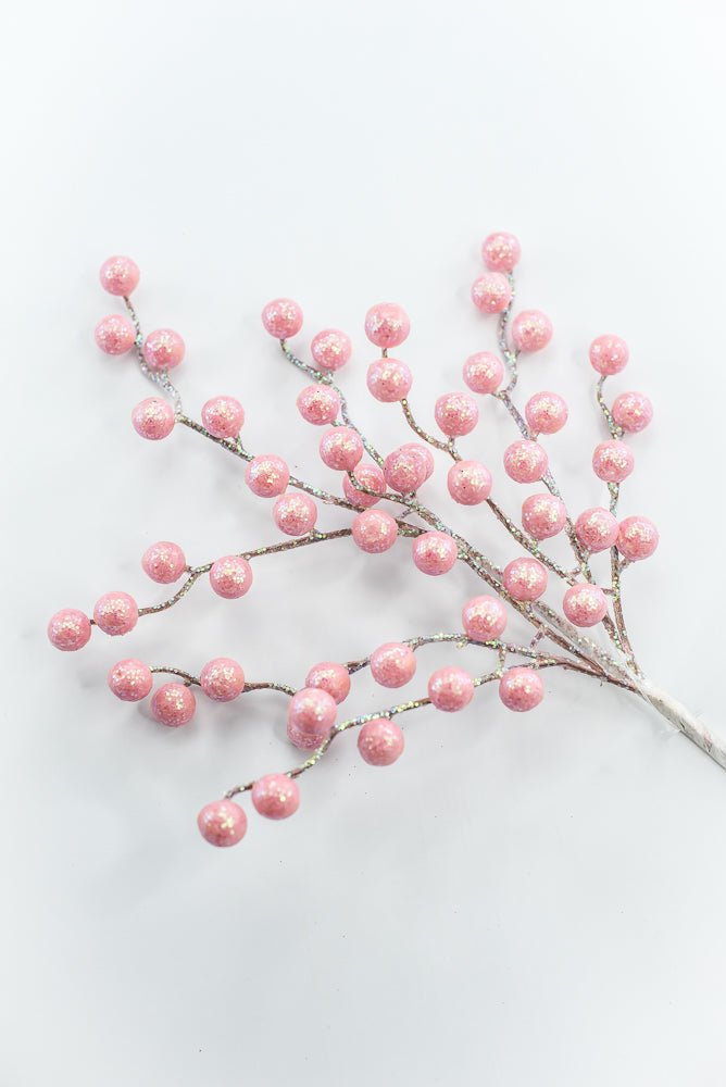 Pink Glitter Berry Pick - Greenery Market86314PK