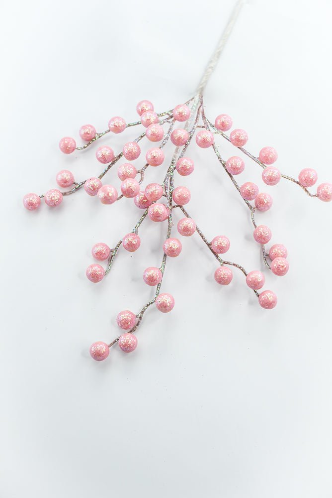 Pink Glitter Berry Pick - Greenery Market86314PK