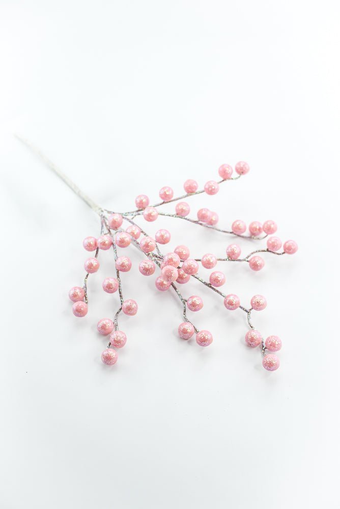 Pink Glitter Berry Pick - Greenery Market86314PK