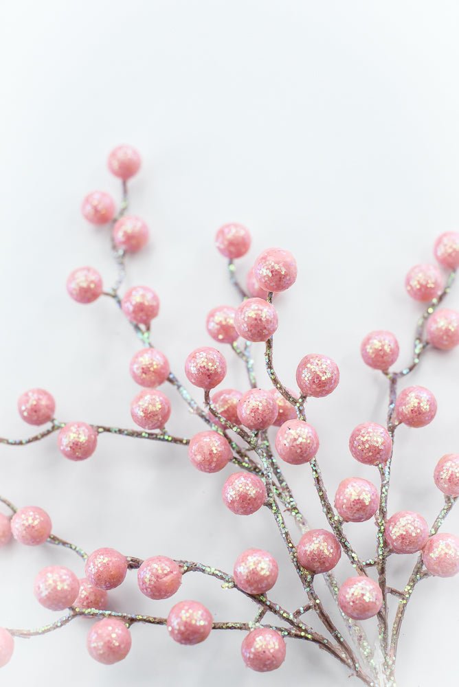 Pink Glitter Berry Pick - Greenery Market86314PK