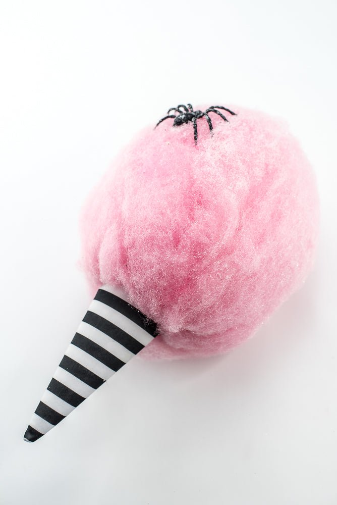 Pink, Glitter Cotton Candy Ornament / Attachment - 14" - Greenery Market57374PK