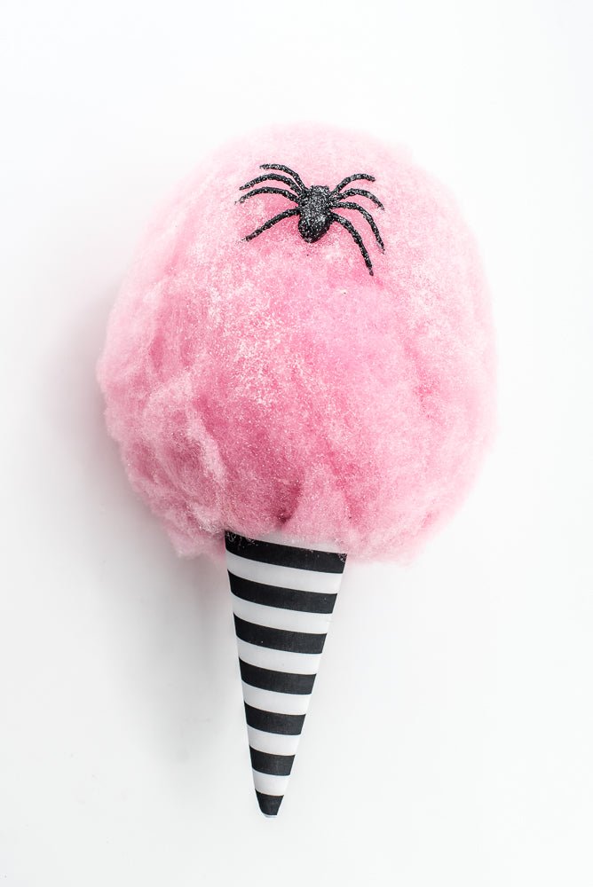 Pink, Glitter Cotton Candy Ornament / Attachment - 14" - Greenery Market57374PK