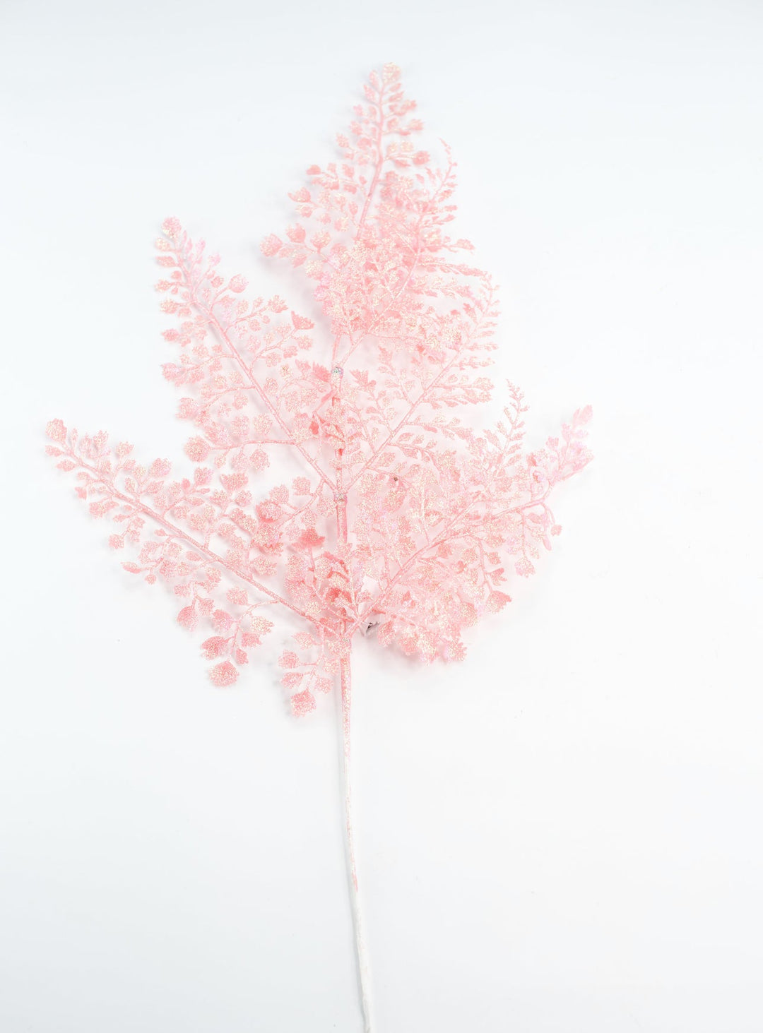 Pink glittered fern spray - Greenery MarketXS236822