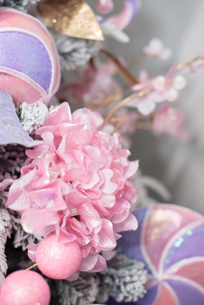 Pink Glossy Hydrangea Stem - Greenery Market86305PK