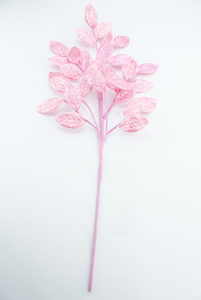 Pink Glossy Leaves Spray - Greenery Market86296PK