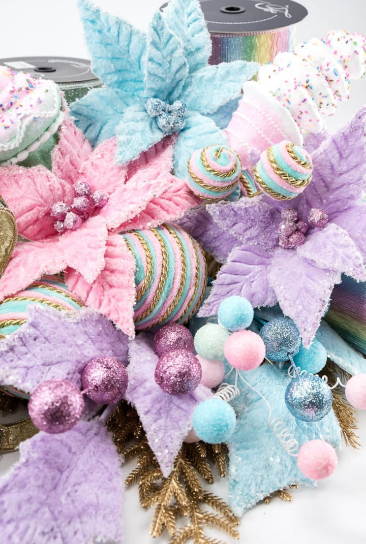 Pink, gold, and blue lollipop ornament - Greenery Market85903PKBL