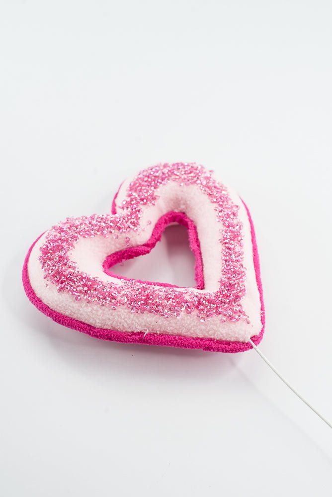 Pink Heart Decor Pick - 18" - Greenery MarketArtificial Flora64081PK