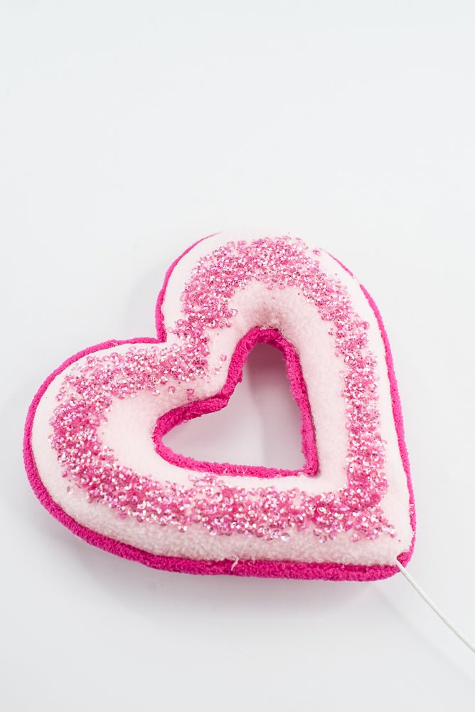 Pink Heart Decor Pick - 18" - Greenery MarketArtificial Flora64081PK