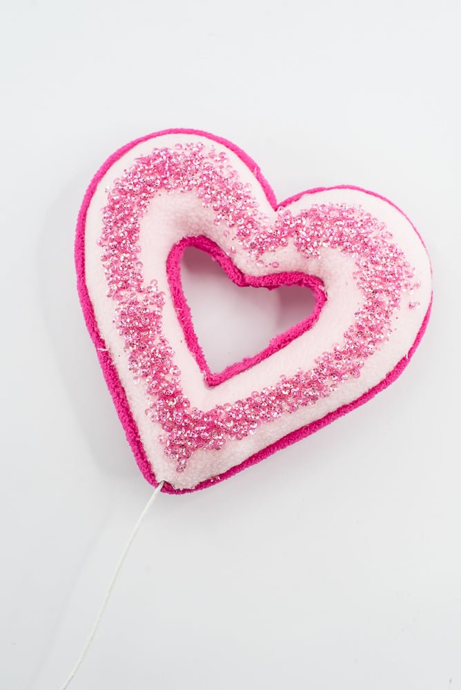 Pink Heart Decor Pick - 18" - Greenery MarketArtificial Flora64081PK