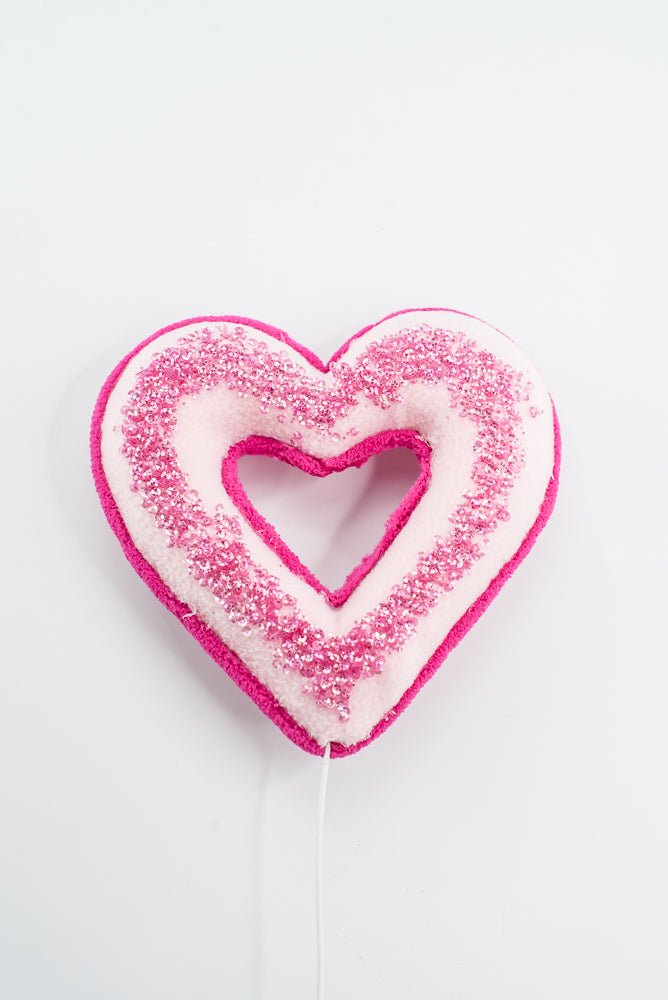 Pink Heart Decor Pick - 18" - Greenery MarketArtificial Flora64081PK