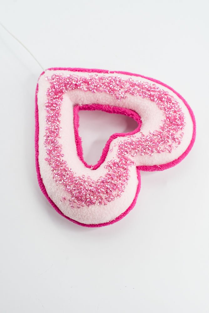 Pink Heart Decor Pick - 18" - Greenery MarketArtificial Flora64081PK