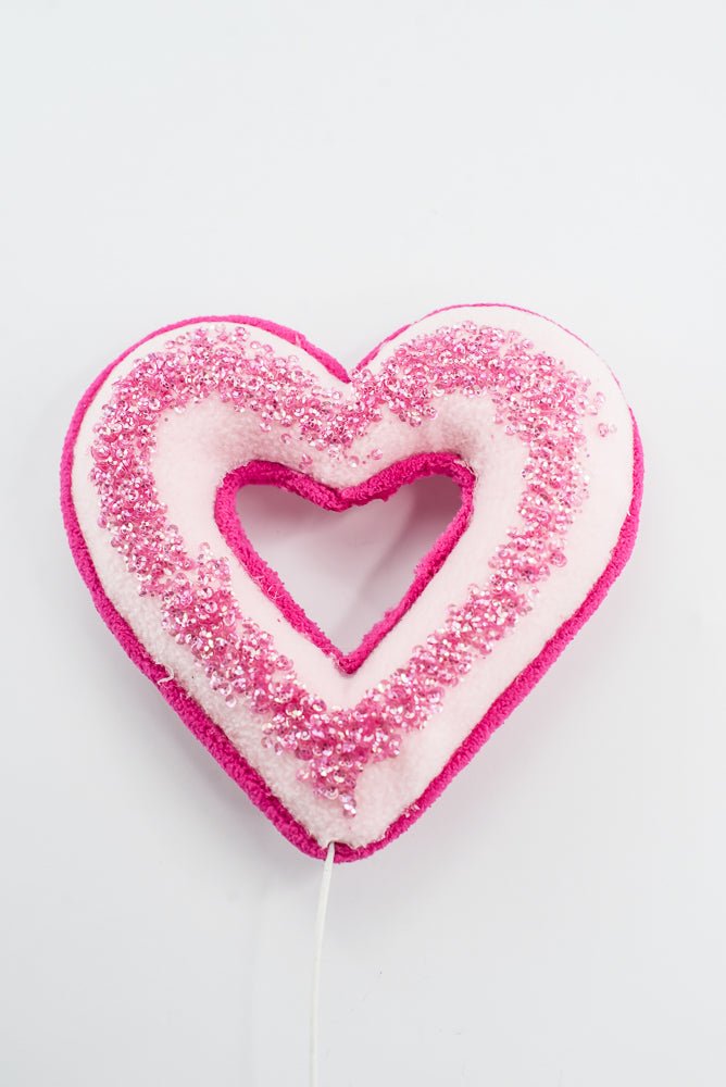 Pink Heart Decor Pick - 18" - Greenery MarketArtificial Flora64081PK