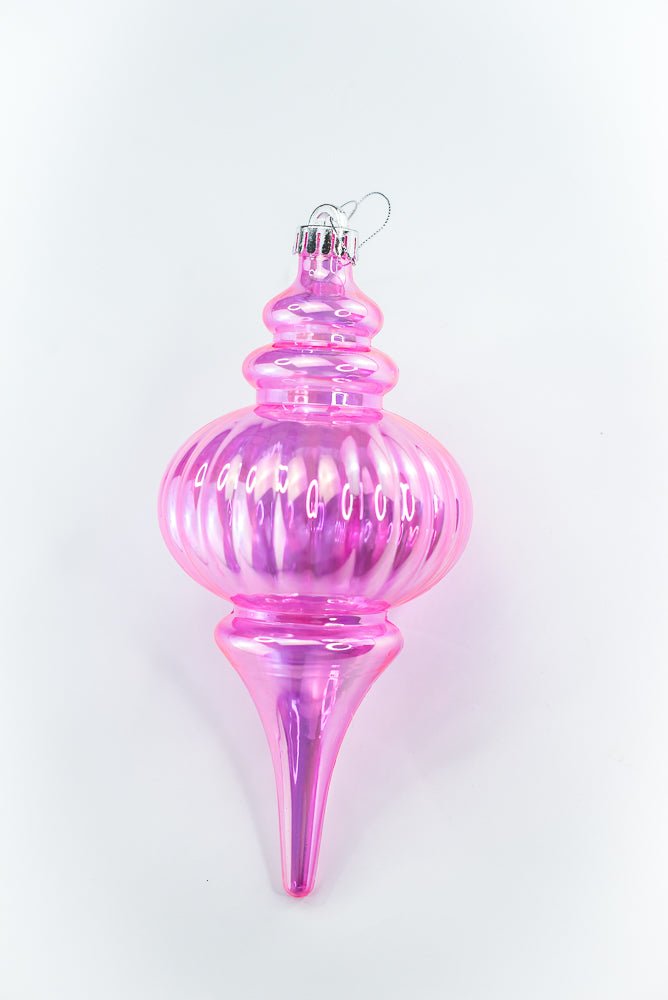 Pink Iridescent Ornament Finial - Greenery Market86540IRPK