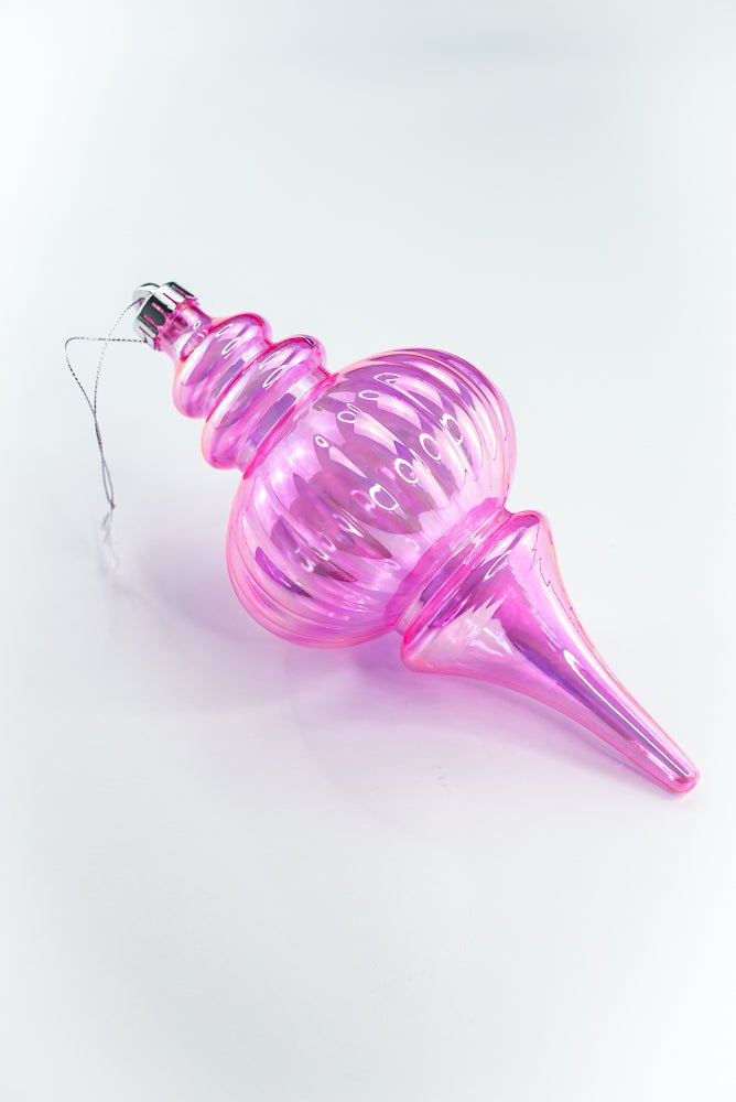 Pink Iridescent Ornament Finial - Greenery Market86540IRPK