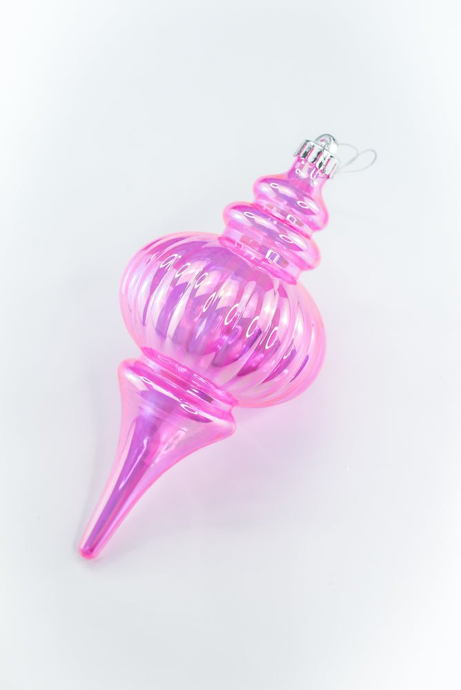 Pink Iridescent Ornament Finial - Greenery Market86540IRPK