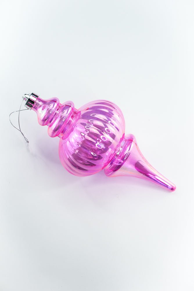 Pink Iridescent Ornament Finial - Greenery Market86540IRPK
