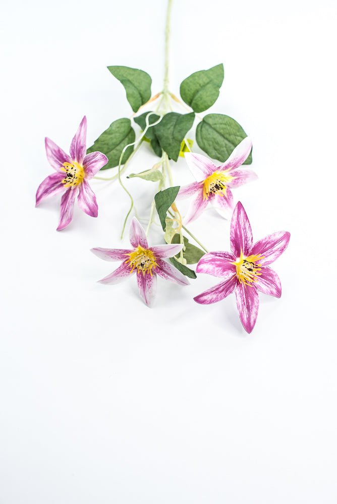 Pink Magenta Clematis Flower Spray - Greenery Market29474LV