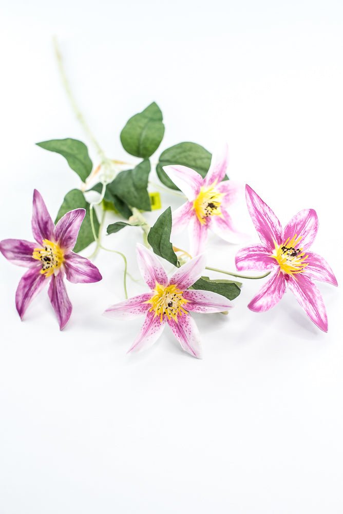 Pink Magenta Clematis Flower Spray - Greenery Market29474LV