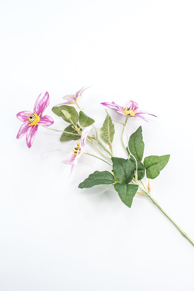 Pink Magenta Clematis Flower Spray - Greenery Market29474LV