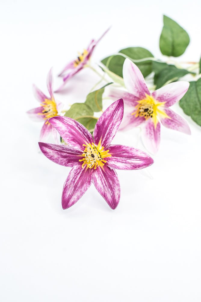 Pink Magenta Clematis Flower Spray - Greenery Market29474LV