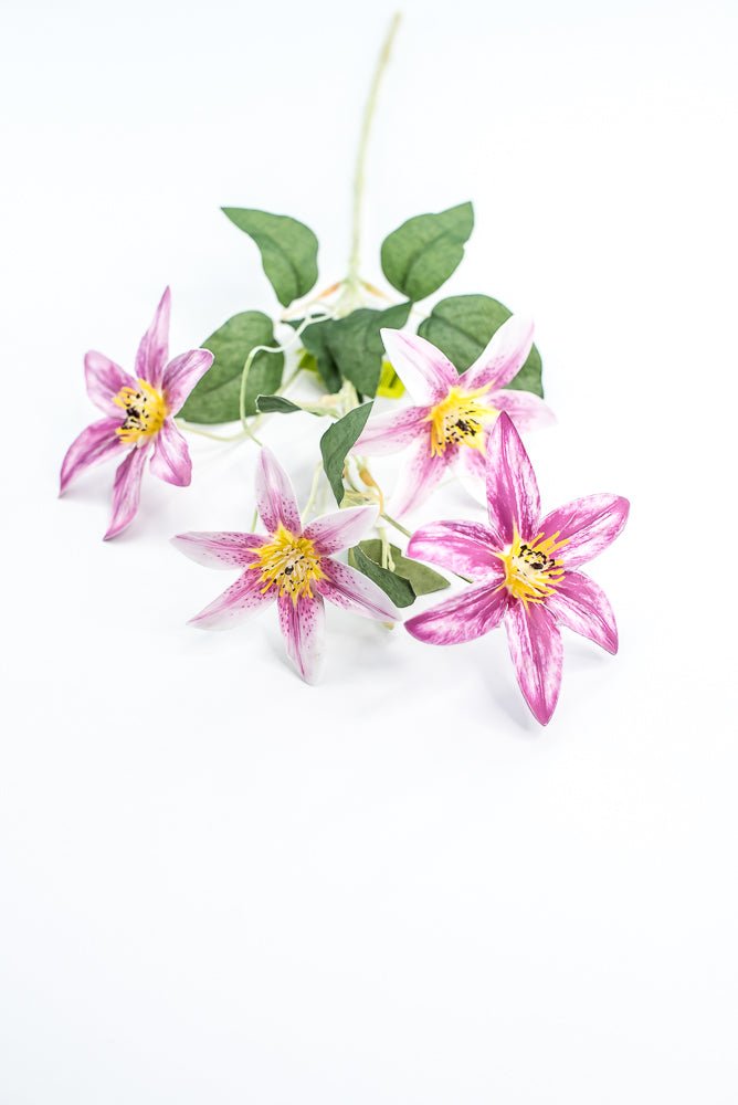 Pink Magenta Clematis Flower Spray - Greenery Market29474LV
