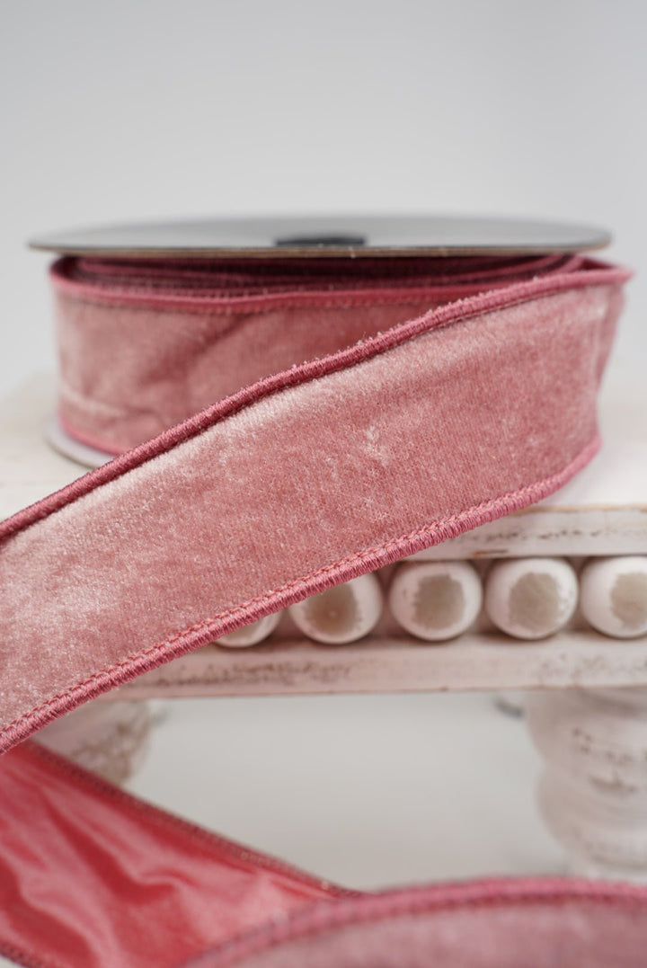 Pink Mauve Premier Velvet Ribbon - 1.5" - Greenery MarketRibbon260049