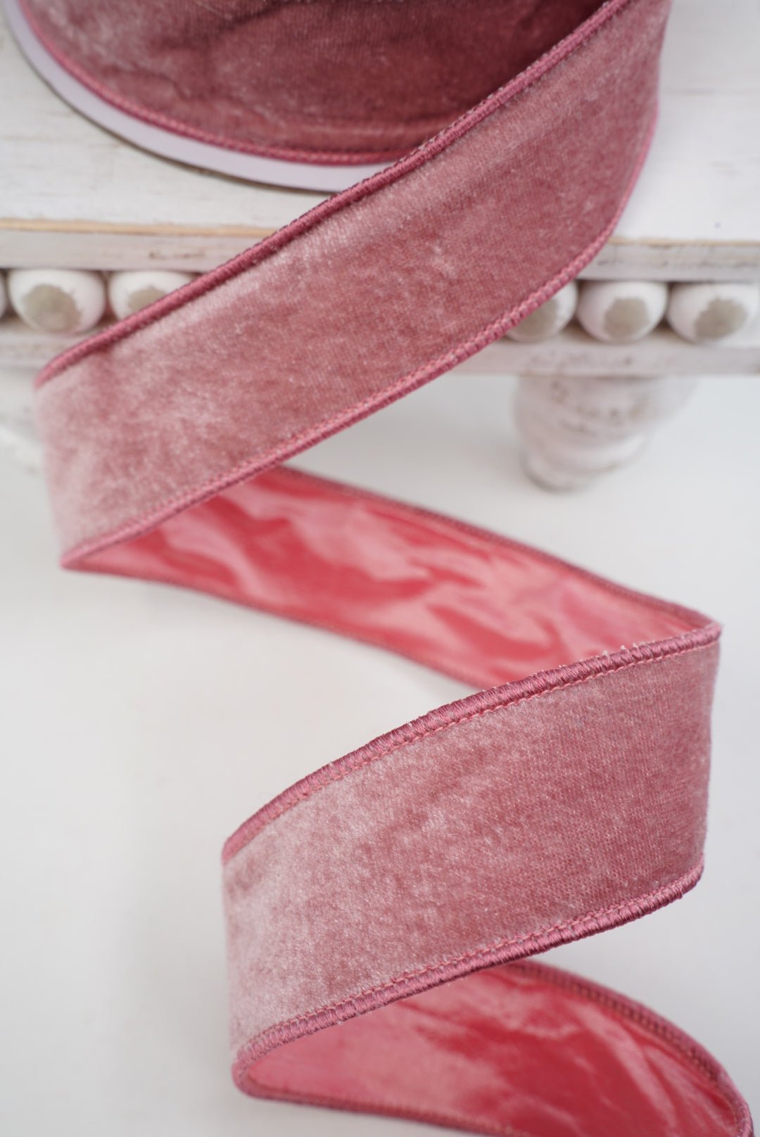 Pink Mauve Premier Velvet Ribbon - 1.5" - Greenery MarketRibbon260049