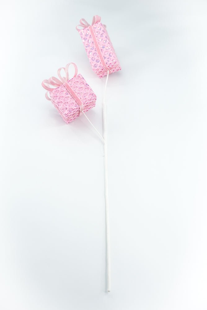 Pink Mesh Gift Box Spray - Greenery Market86351PK