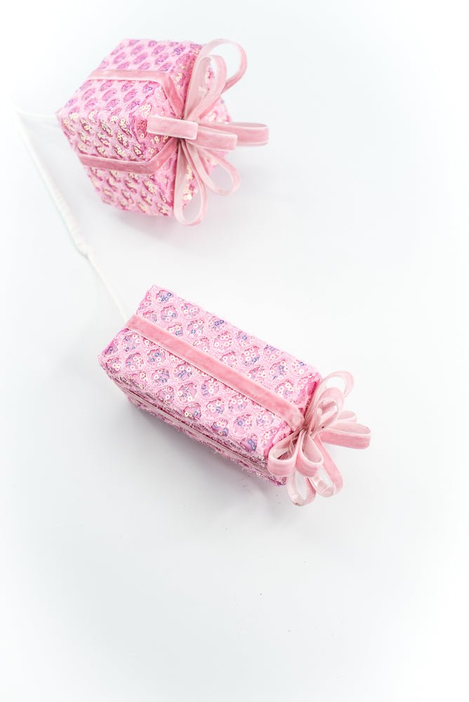 Pink Mesh Gift Box Spray - Greenery Market86351PK