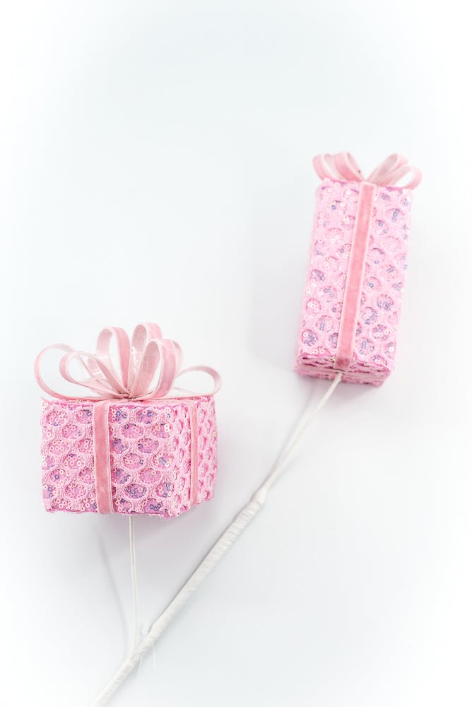 Pink Mesh Gift Box Spray - Greenery Market86351PK