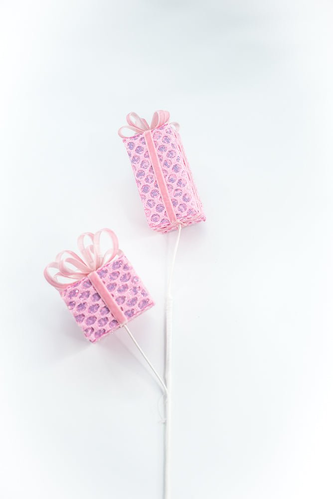 Pink Mesh Gift Box Spray - Greenery Market86351PK