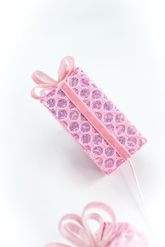 Pink Mesh Gift Box Spray - Greenery Market86351PK