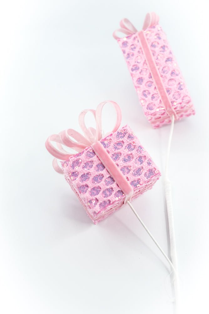 Pink Mesh Gift Box Spray - Greenery Market86351PK