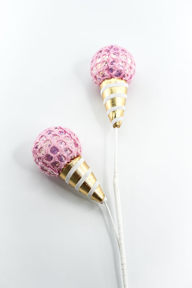 Pink Mesh Ice Cream Spray - Greenery Market86350PK