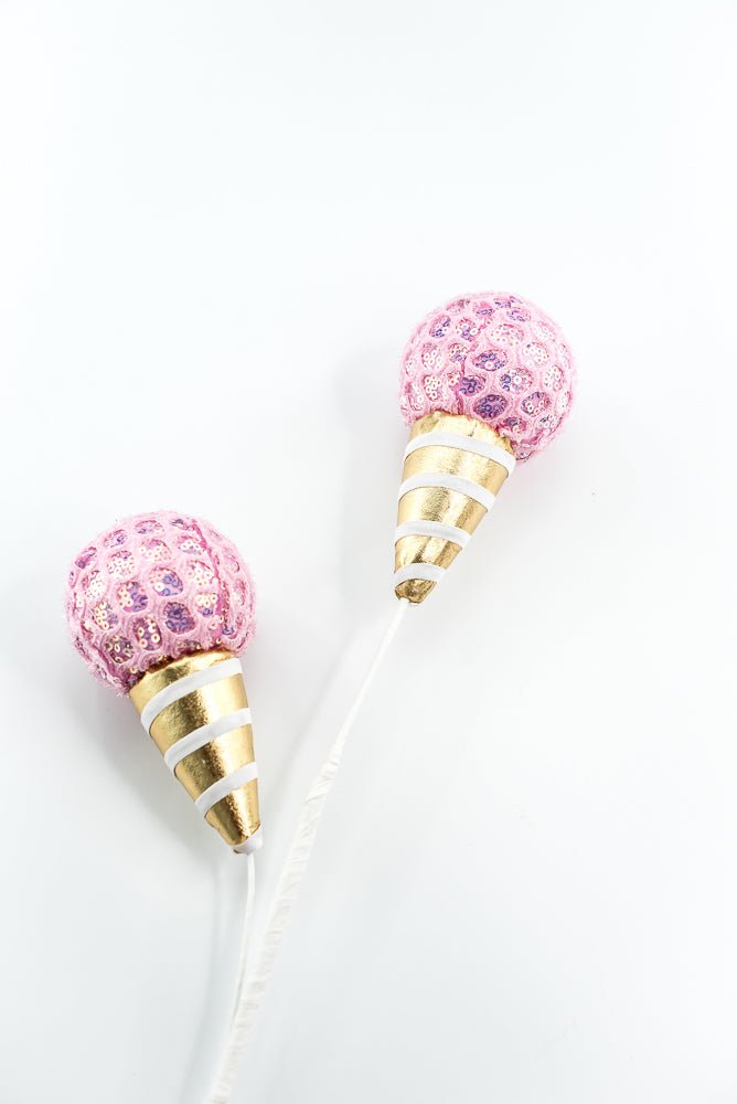 Pink Mesh Ice Cream Spray - Greenery Market86350PK