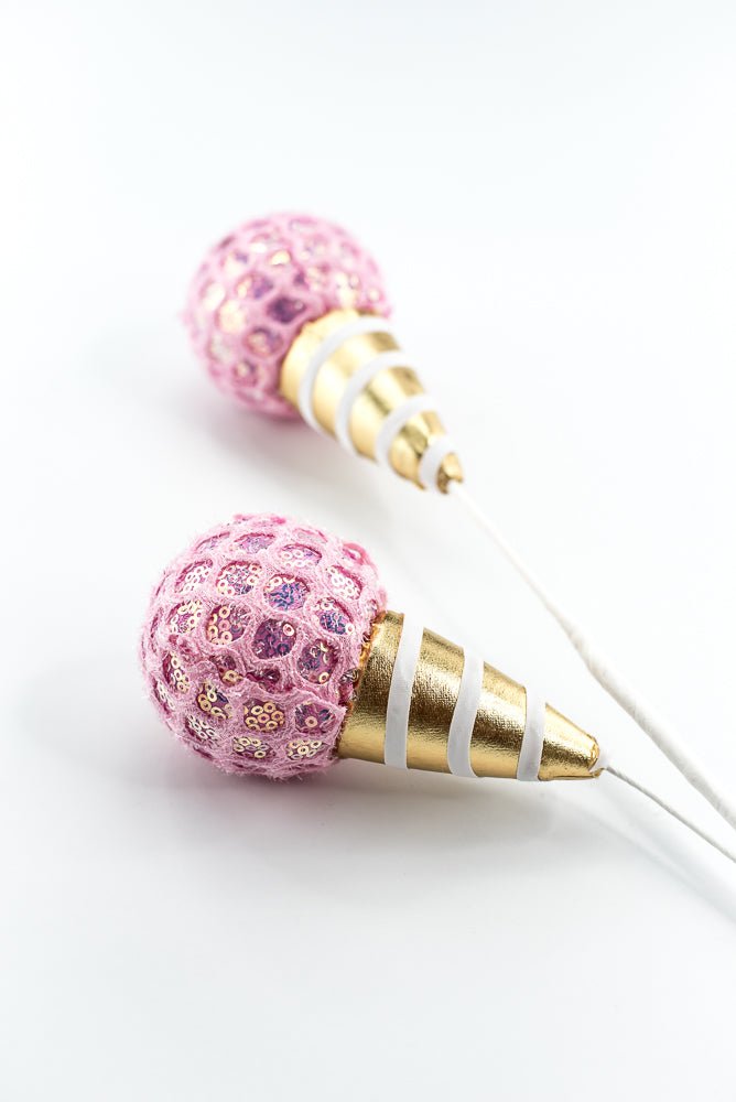 Pink Mesh Ice Cream Spray - Greenery Market86350PK