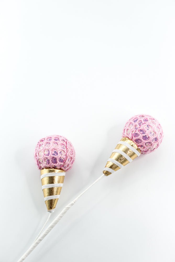 Pink Mesh Ice Cream Spray - Greenery Market86350PK