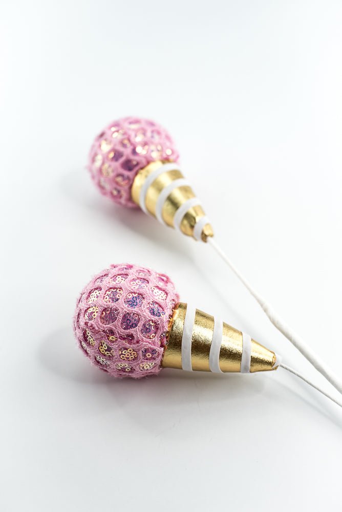 Pink Mesh Ice Cream Spray - Greenery Market86350PK