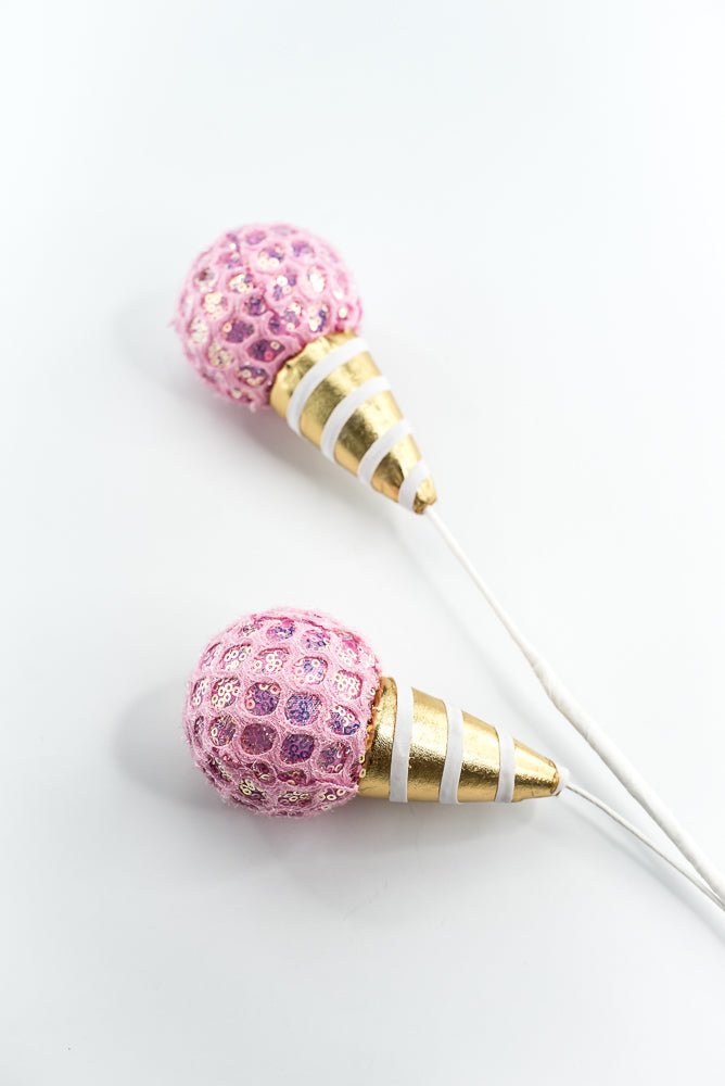Pink Mesh Ice Cream Spray - Greenery Market86350PK