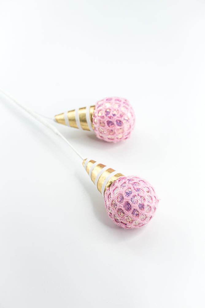 Pink Mesh Ice Cream Spray - Greenery Market86350PK