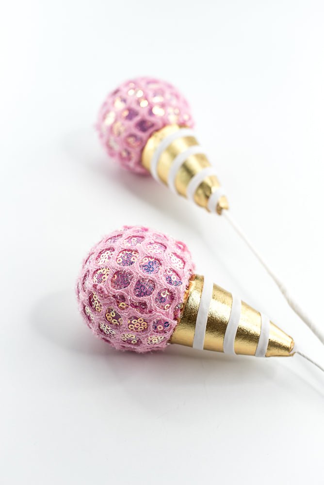 Pink Mesh Ice Cream Spray - Greenery Market86350PK