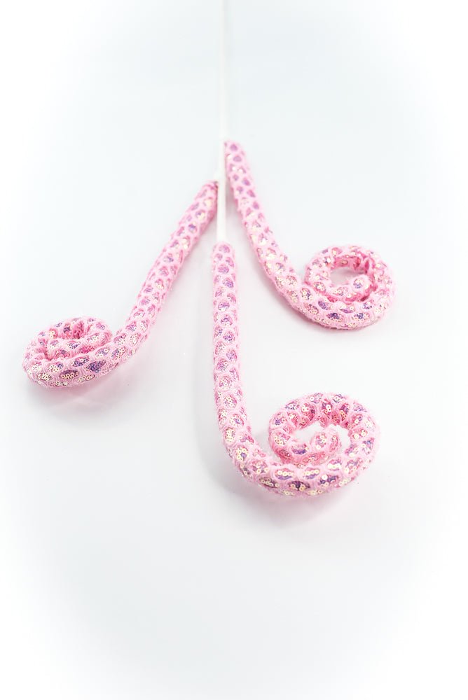 Pink Mesh Spiral Curly Spray - Greenery Market86348PK