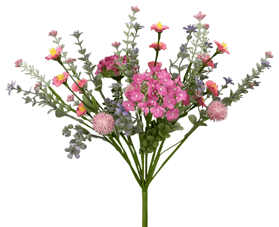 Pink Mixed Flower Bush - 15" - Greenery Market63850HTPK