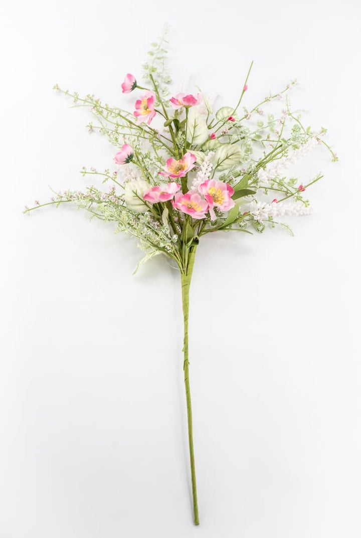 Pink Mixed Meadow Flowers Spray - 30.5" - Greenery Market40435-PK