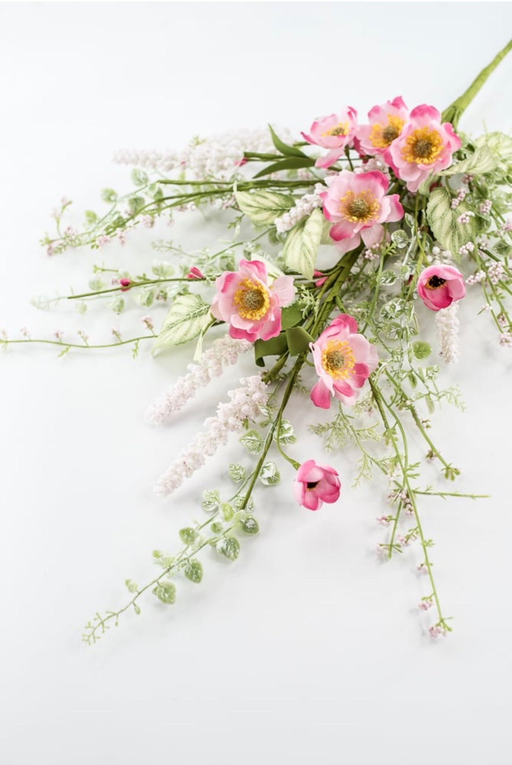 Pink Mixed Meadow Flowers Spray - 30.5" - Greenery Market40435-PK