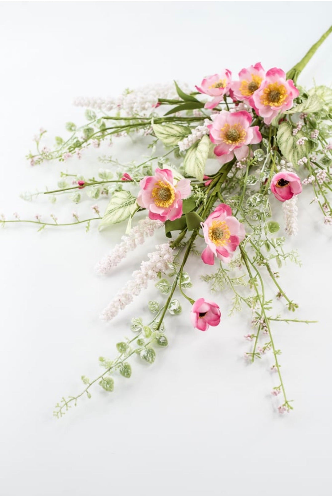 Pink Mixed Meadow Flowers Spray - 30.5" - Greenery Market40435-PK