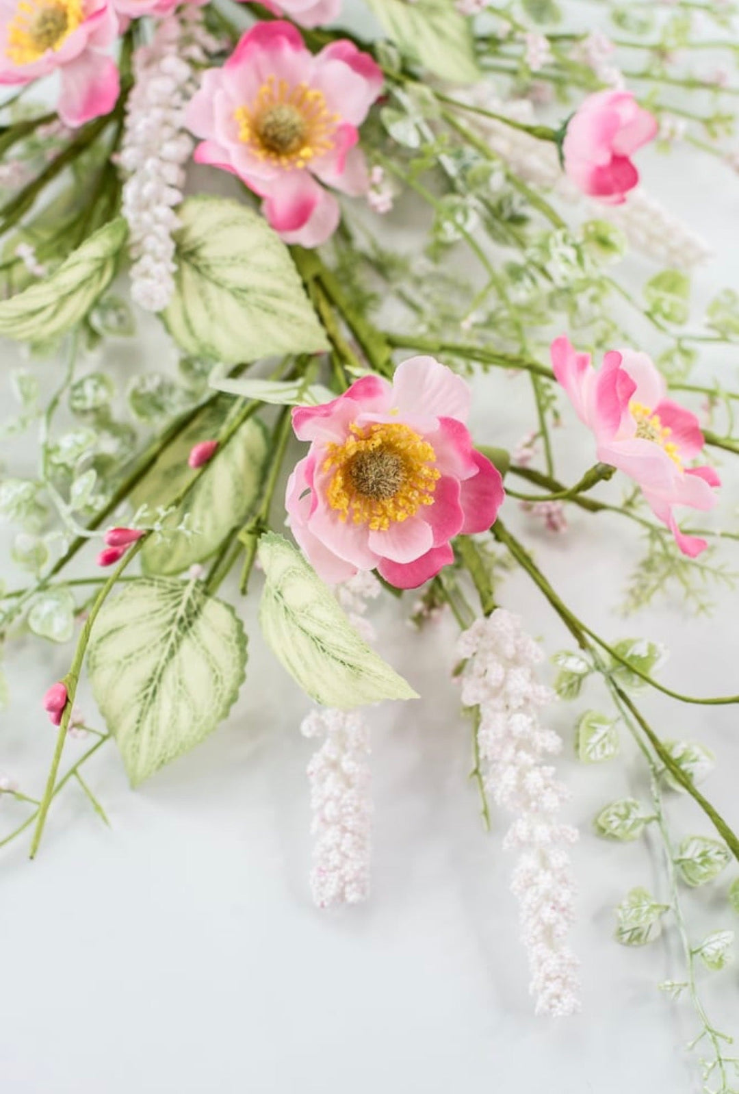 Pink Mixed Meadow Flowers Spray - 30.5" - Greenery Market40435-PK
