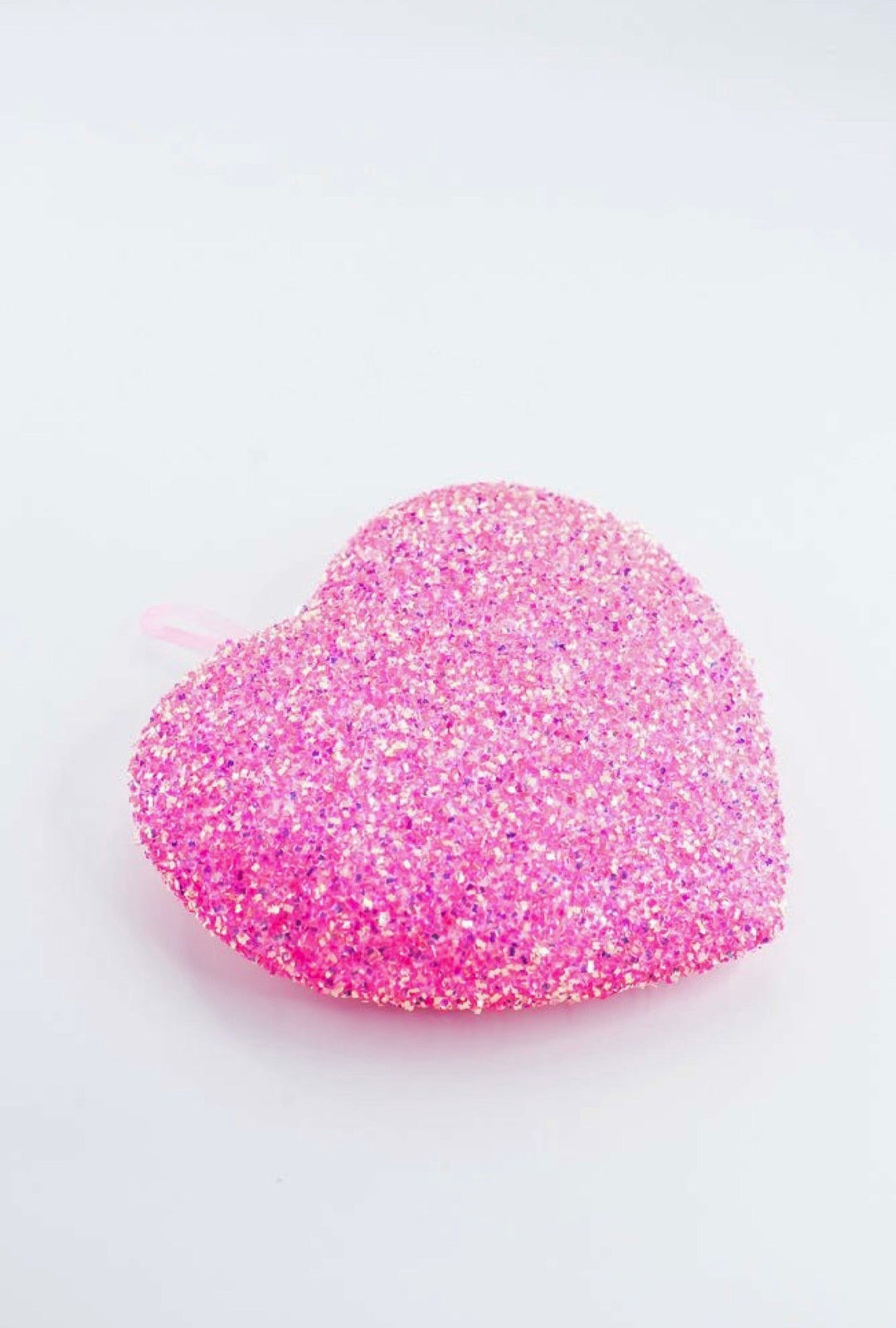 Pink Ornament Frizzy Heart - 8" - Greenery MarketArtificial Flora63973PK