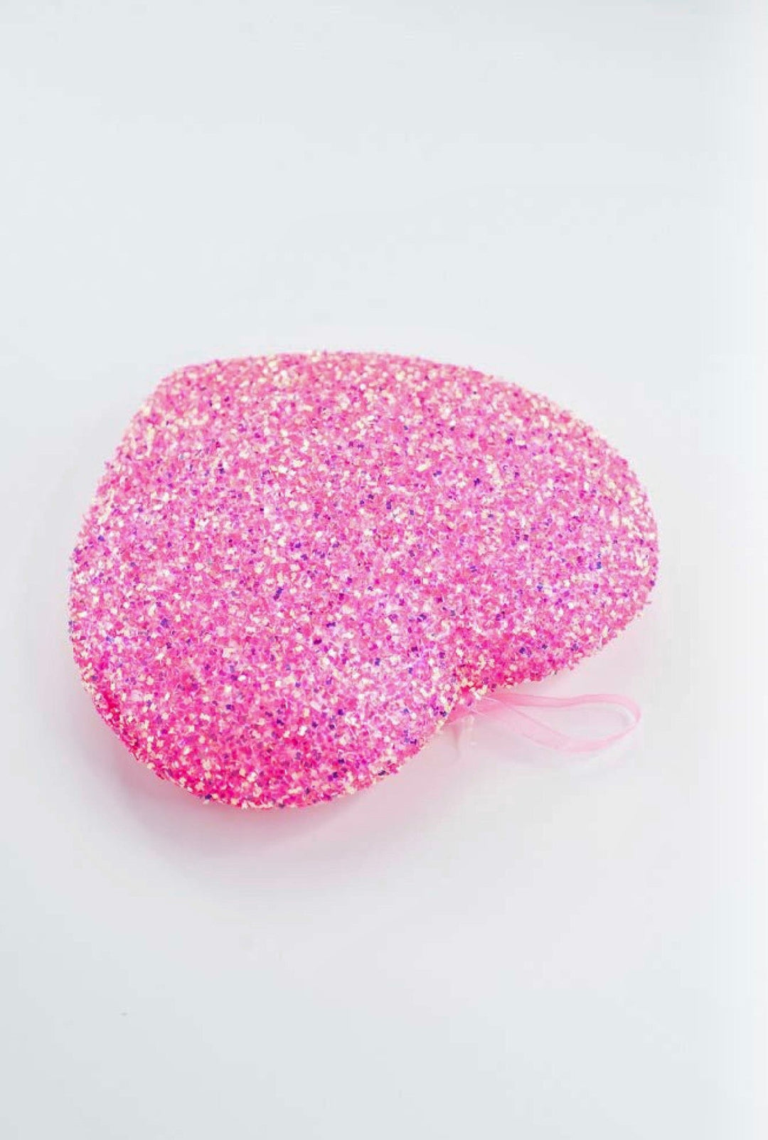Pink Ornament Frizzy Heart - 8" - Greenery MarketArtificial Flora63973PK