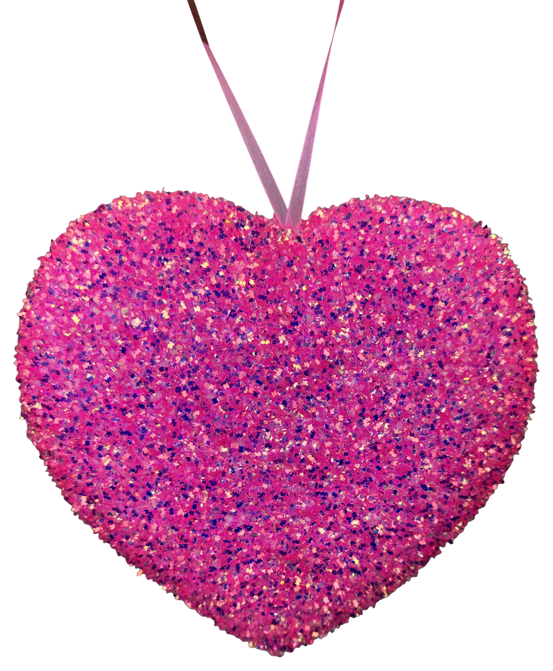 Pink Ornament Frizzy Heart - 8" - Greenery MarketArtificial Flora63973PK